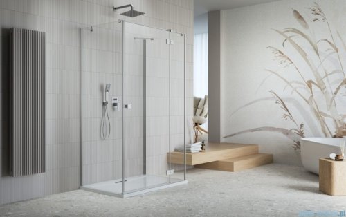 Radaway Essenza Brushed Nickel Kdj+S kabina 100x90x100cm prawa szczotkowany nikiel 1384052-01-01/1385020-91-01R/1384052-01-01