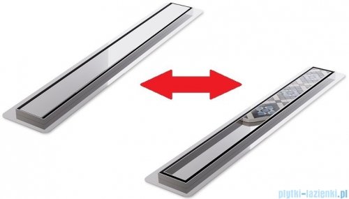 Wiper New Premium Revers Odpływ liniowy z kołnierzem 70 cm syfon drop 35 poler 500.0253.01.070