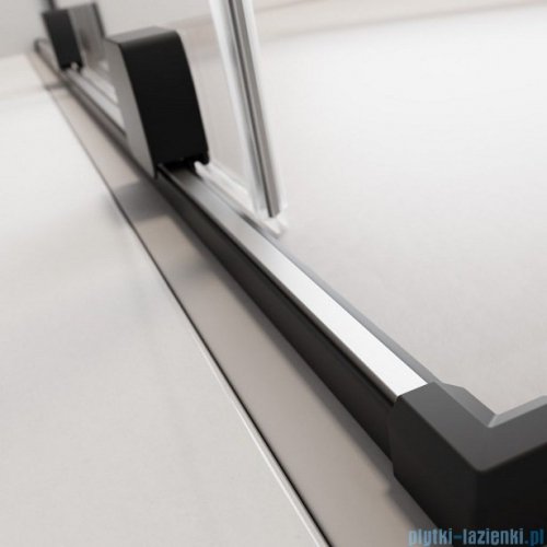 Radaway Furo Black DWJ drzwi prysznicowe 120cm lewe szkło przejrzyste 10107622-54-01L/10110580-01-01