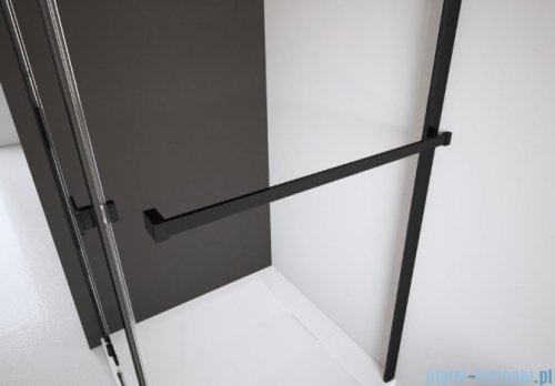 Radaway Essenza 8 Black Dwj drzwi wnękowe 110cm prawe czarny mat/szkło przejrzyste 10480712-01-01R/10460337-54-01R