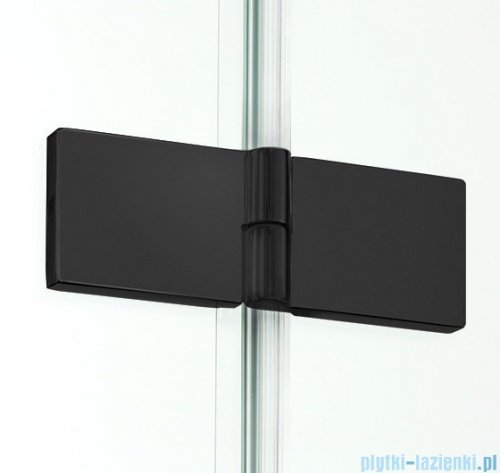 New Trendy New Renoma Black drzwi wnękowe 80x195 cm przejrzyste prawe D-0194A