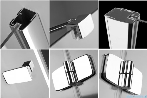 Radaway Kabina prysznicowa Fuenta KDJ 120x80 prawa szkło brązowe 381042-08R