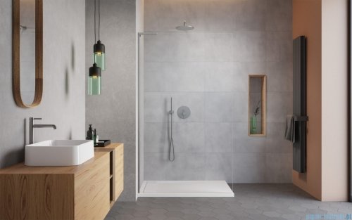 Radaway Modo SL II Brushed Nickel kabina Walk-in 95x200 lewa szczotkowany nikiel 10319095-91-01L 