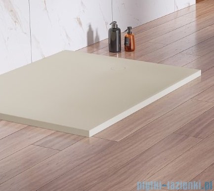 New Trendy Nex Shade brodzik konglomeratowy prostokątny 140x90x3,5 cm beżowy B-0496