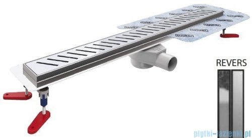 Wiper New Premium Revers Odpływ liniowy z kołnierzem 50 cm syfon drop 50 mat 500.0255.03.050