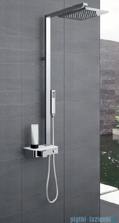 Novellini FLOWT-W mirror zestaw prysznicowy bateria termostatyczna 