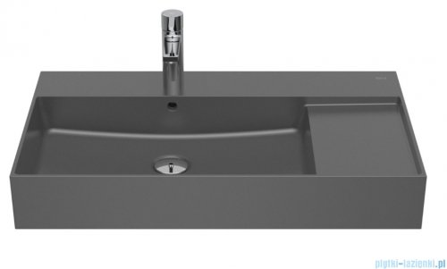 Roca FINECERAMIC umywalka ścienna 80x49 onyx  A32752B640