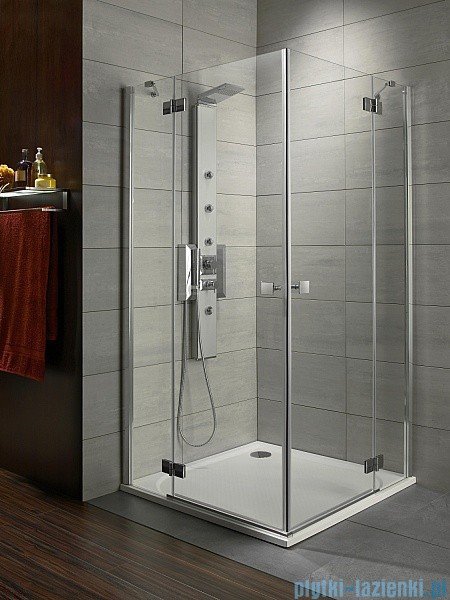 Radaway Almatea Kdd Gold kabina kwadratowa 90x90 szkło brązowe 32152-09-08N