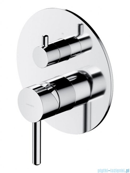 Omnires Y element natynkowy baterii prysznicowej 2-wyjściowej chrom połysk Y1247ROCR