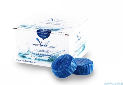 Stardisc Blue kostki higieniczne do stelaży Grohe/Geberit/Tece niebieskie 12 szt