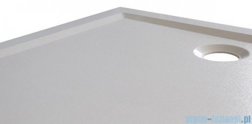 Sanplast Open Mineral B-M/OPEN brodzik kwadratowy z powłoką 80x80x1,5 cm biały 645-430-0020-01-002