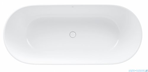 Roca Inis wanna wolnostojąca Stonex BIAŁA/ONYKS 160x70 cm A2486890X0