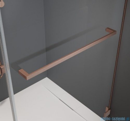 Radaway Nes Kdj B Brushed Copper kabina 80x70cm lewa szczotkowana miedź 10025080-93-01L/10039070-01-01