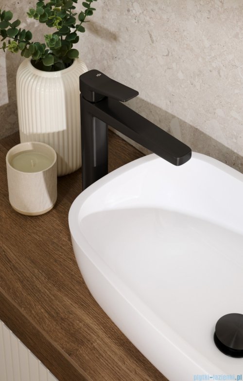 KFA MALAGA BLACK bateria umywalkowa nablatowa czarny 4522-712-81