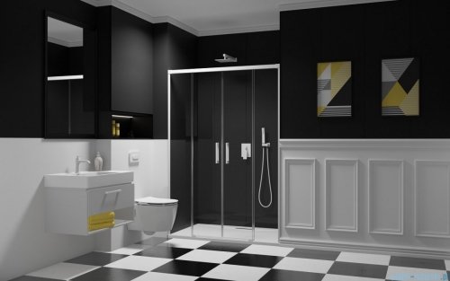 Radaway Idea White Dwd drzwi 170cm szkło przejrzyste 387127-04-01