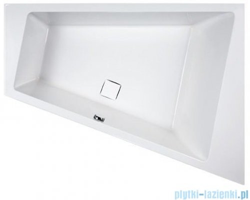 Sanplast Space Line Wanna trapezowa prawa+stelaż+adapter z pokrywką WTP/SPACE 180x140+SP, 610-100-1360-01-000