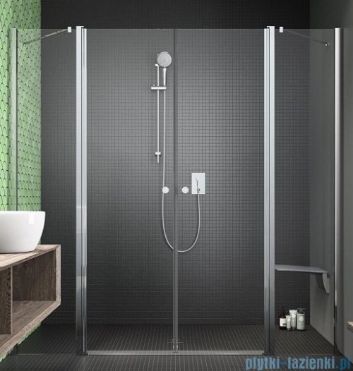 Radaway Eos II Dwd drzwi prysznicowe 190x195 W1 szkło przejrzyste UltraClear