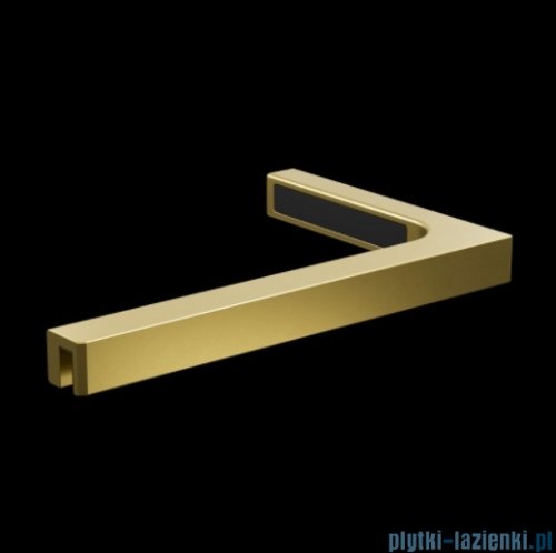 Radaway Nes Brushed Light Gold Dws Drzwi wnękowe 90cm lewe szczotkowane jasne złoto szkło przejrzyste 10028090-98-01L
