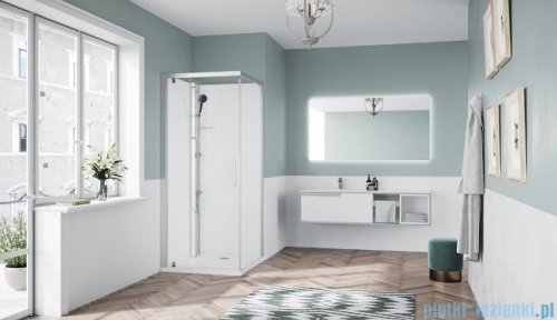 Novellini Glax 1 2.0 kabina standard 90x90 lewa srebrna G21GF90ST-1BB