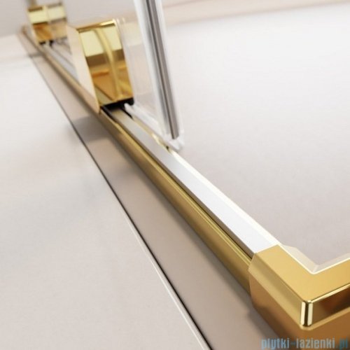 Radaway Furo Gold DWJ drzwi prysznicowe 100cm lewe szkło przejrzyste 10107522-09-01L/10110480-01-01