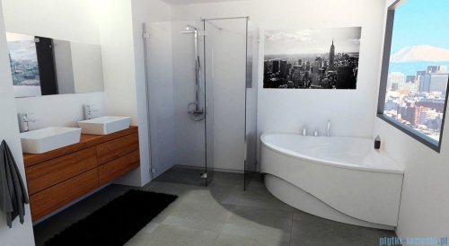 Riho Neo wanna asymetryczna 150x150 z hydromasażem BLISS prawa B077005005
