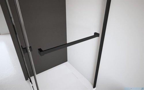 Radaway Idea 8 QL XL Black Kdj kabina 110x90cm lewa czarny mat/szkło przejrzyste 10560567-54-01L/10570522-01-01/10580090-01-01R
