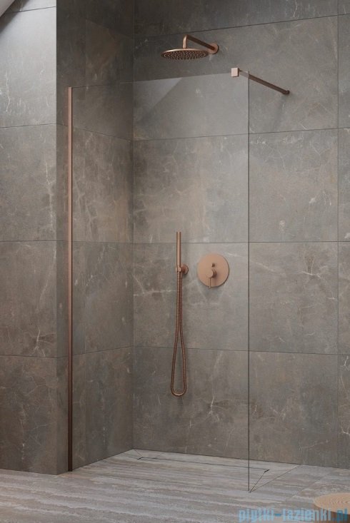Radaway Modo New II Brushed Copper kabina Walk-in 65x200 szczotkowana miedź 389065-93-01