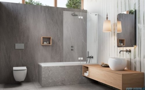Radaway Essenza 8 SL PND II parawan nawannowy 120cm prawy chrom połysk/przejrzyste 10500120-01-01R