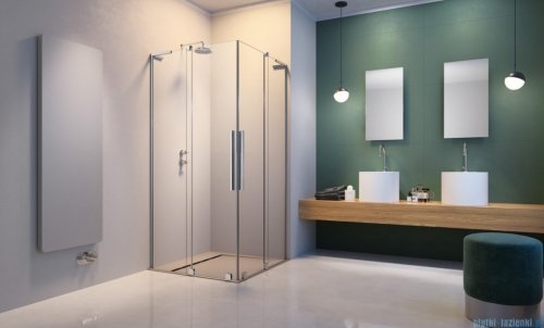 Radaway Furo SL KDD kabina 100x90cm chrom połysk/szkło przejrzyste 10305100-01-01L/10305090-01-01R