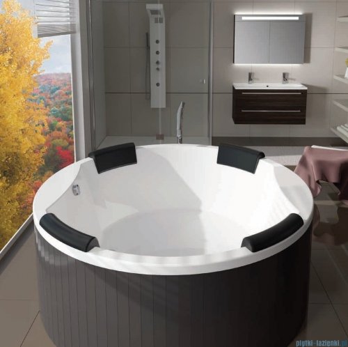 Riho Colorado wanna okrągła 180cm z hydromasażem FLOW prawa B038009005