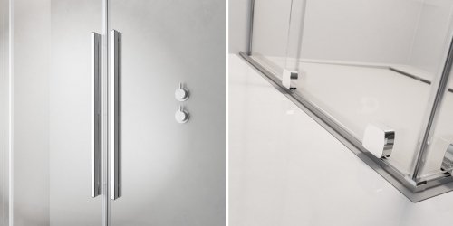 Radaway Furo DWJ drzwi prysznicowe 110cm lewe szkło przejrzyste 10107572-01-01L/10110530-01-01