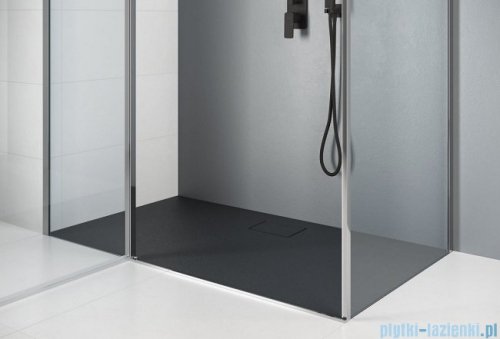Excellent Lavano Brodzik 90x90  kwadratowy SLIM z pokrywą czarny BREX.1102.090.090.BLN