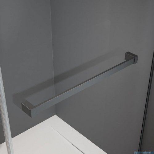 Radaway Essenza Pro Brushed GunMetal Kdj kabina 100x80cm lewa szczotkowany grafit 10097100-92-01L/10098080-01-01
