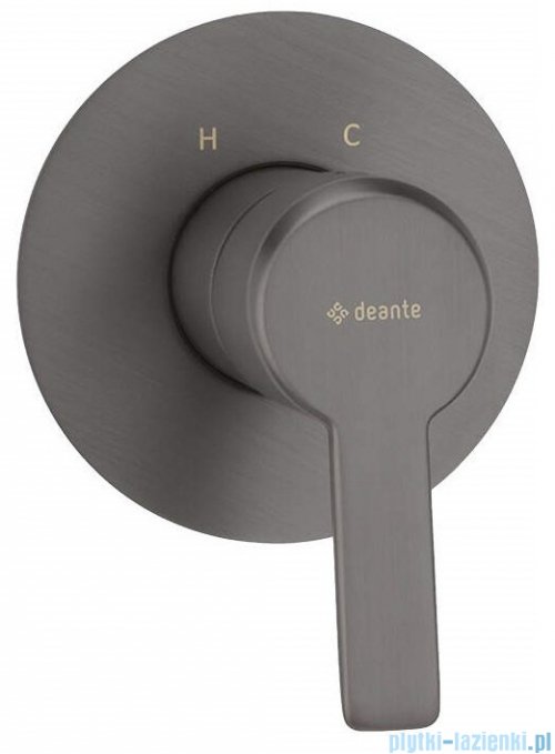 Deante Arnika Titanium zestaw prysznicowy podtynkowy z drążkiem titanium NAC D9TP