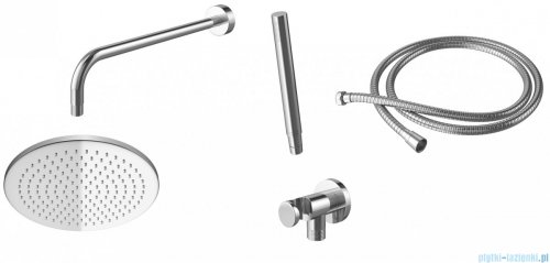 Kohlman Proxima zestaw prysznicowy z deszczownicą 25cm chrom QW210PR25