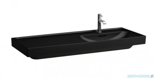 Laufen Meda umywalka ścienna 120x46cm czarny mat H8171197161041