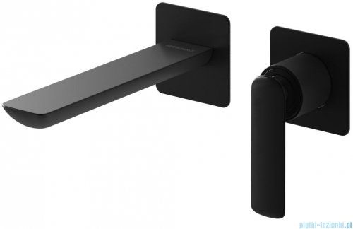 Kohlman Experience black bateria podtynkowa umywalkowa czarny mat