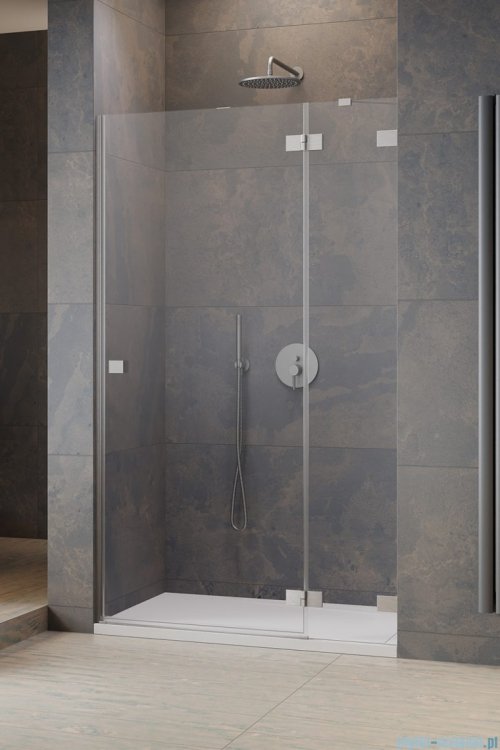 Radaway Essenza Pro Brushed Nickel Dwj drzwi wnękowe 110cm prawe szczotkowany nikiel 10099110-91-01R