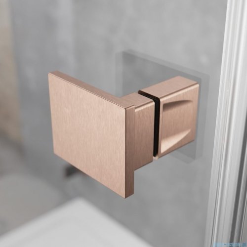 Radaway Essenza Pro Brushed Copper Dwj drzwi wnękowe 90cm lewe szczotkowana miedź 10099090-93-01L