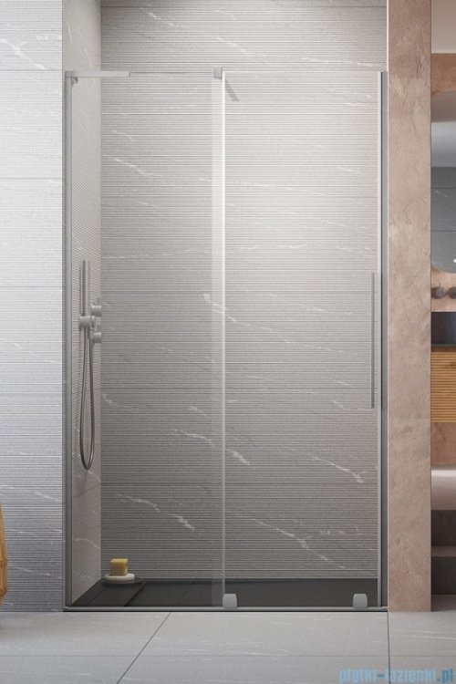 Radaway Furo SL Brushed Nickel DWJ drzwi prysznicowe 110cm lewe szczotkowany nikiel  10307572-91-01L/10110530-01-01