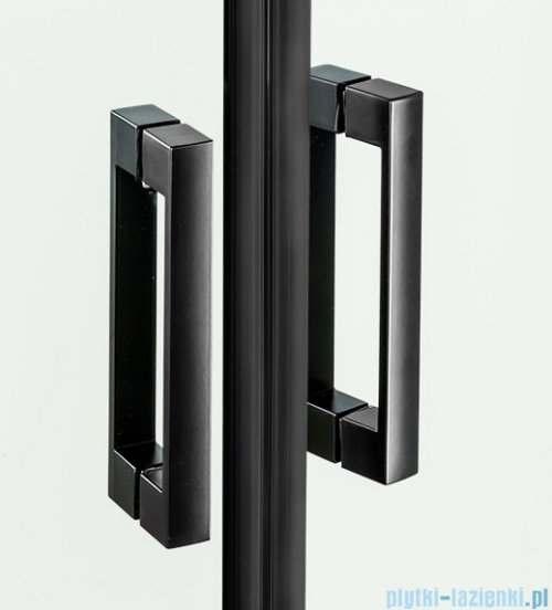 New Trendy New Renoma Black kabina prostokątna 100x80x195cm przejrzyste lewa D-0205A/D-0110B