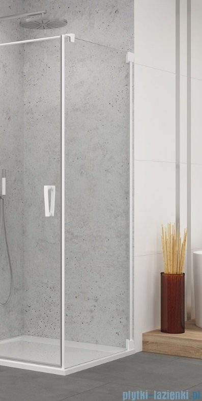 SanSwiss Cadura White Line ścianka boczna 90x200cm profile biały mat CAT10900907