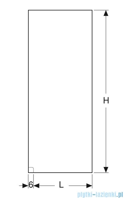 Geberit One kabina Walk-in 140x200 szkło przejrzyste 8mm 560.004.00.1