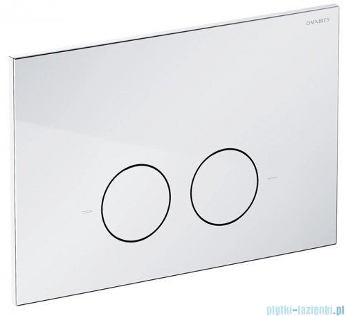 Omnires Flush Set Strongframe stelaż podtynkowy do WC z ECO spłukiwaniem przycisk spłukujący chrom połysk STFWCECO1M-RCR