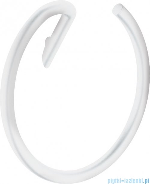  Deante SILIA Wieszak na ręcznik ścienny okrągły bianco ADI_A611