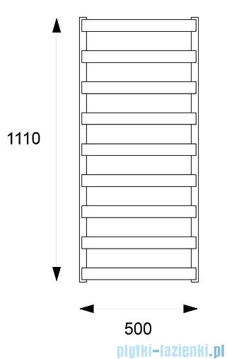 Excellent Meteor 111 grzejnik łazienkowy czarny mat GREX.ME111.BL