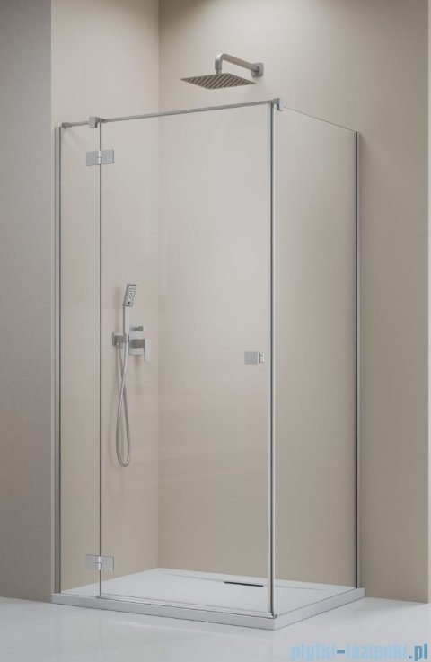 Radaway Essenza Kdj Brushed Nickel kabina 120x70cm lewa szczotkowany nikiel 1385042-91-01L/1384048-01-01