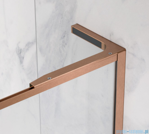 Radaway Modo F SL Brushed Copper II kabina Walk-in 70x201,6cm prawa Szczotkowana Miedź szkło przejrzyste 10419074-93-01R