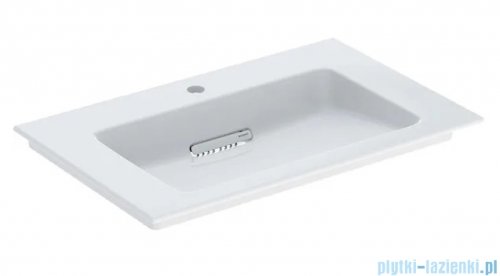 Geberit One CleanDrain Umywalka prostokątna z otworem na baterię 75x48cm KeraTect 505.004.00.1