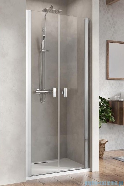 Radaway Nes 8 Dwd I drzwi wnękowe 90cm przejrzyste 10077045-01-01L/10077045-01-01R